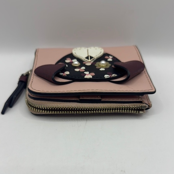 Kate Spade novelty floral pup small L zip wallet - Picture 6 of 13